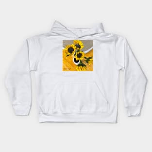 Sunflowers #3 in series Kids Hoodie